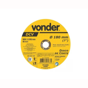 DISCO DE CORTE 180MM - VONDER