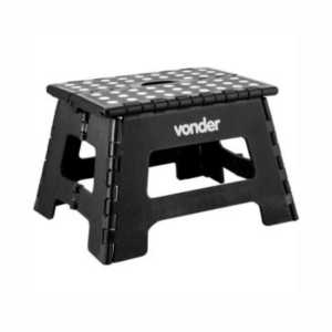BANQUETA PLASTICA DOBRAVEL PRETA 220MM - VONDER