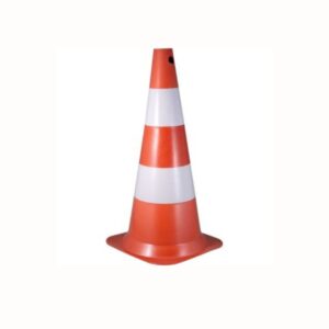 CONE 75CM BRANCO/LARANJA POLIET - VONDER