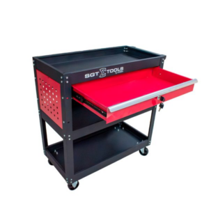 CARRINHO PARA FERRAMENTAS EM AÇO 3 BANDEJAS COM GAVETA - SIGMA TOOLS